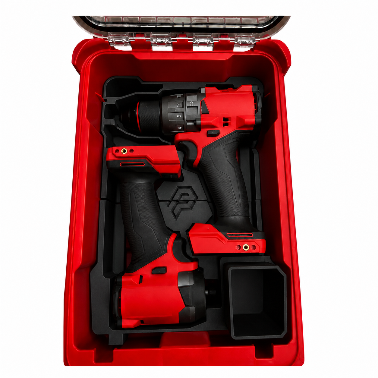 M18 Fuel Drill Driver Set Insert – 3D Printed PETG Organizer – Black Packout Tool Storage