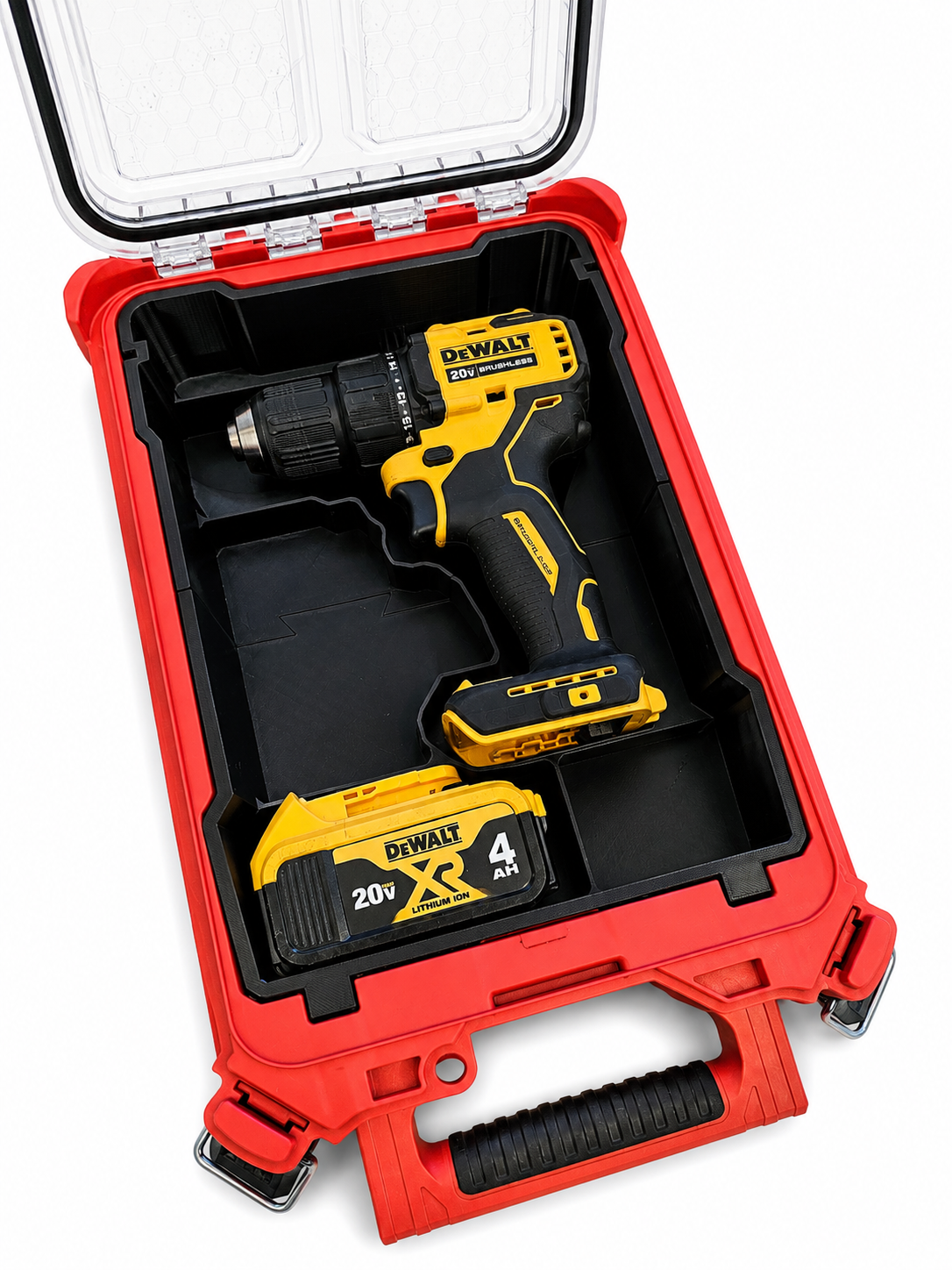 DeWalt 20v Brushless Drill Packout Insert - 3D Printed