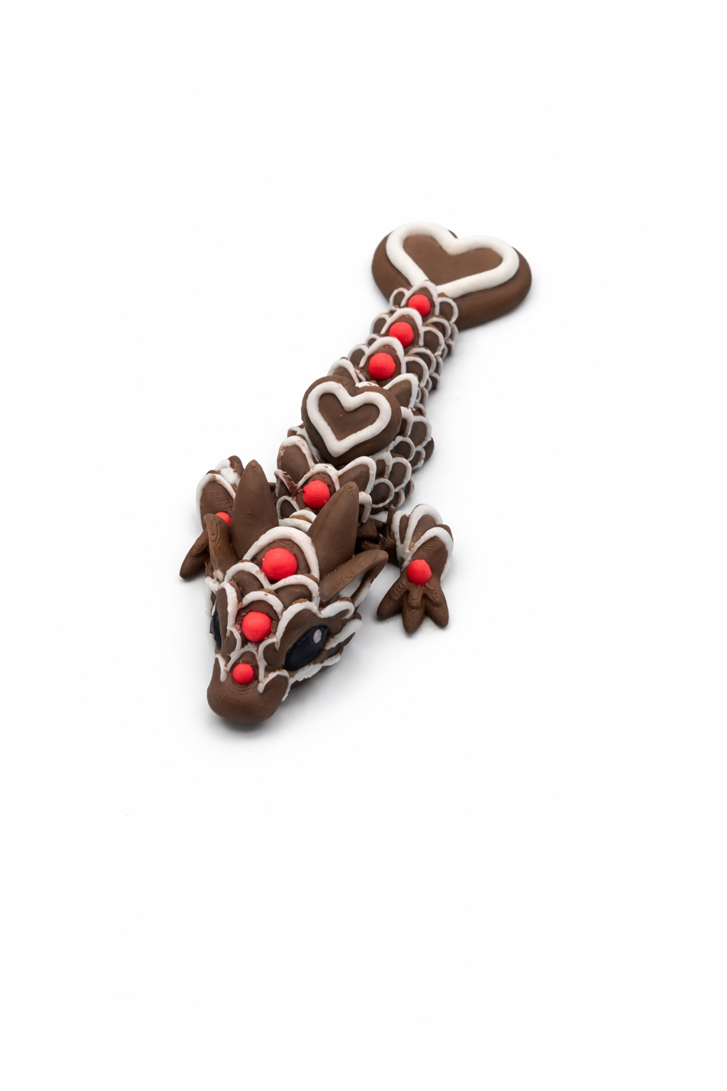3D Printed Tiny Cookie Heart Wyvern & Sugar Cookie Dragon