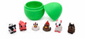Green Farm Egg with 6 Mini Farm Animal Figurines – 3D Printed PLA Collectible Set – Horse, Pig, Chicken, Rooster, Cow & Llama – Decorative Display & Gift Set